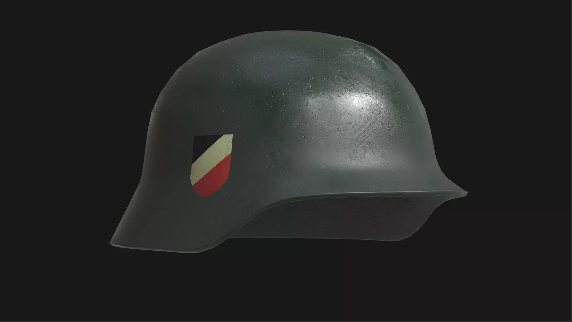 WW2 German Helmet kriegsmarine - Military Helmet Low-poly 3D model