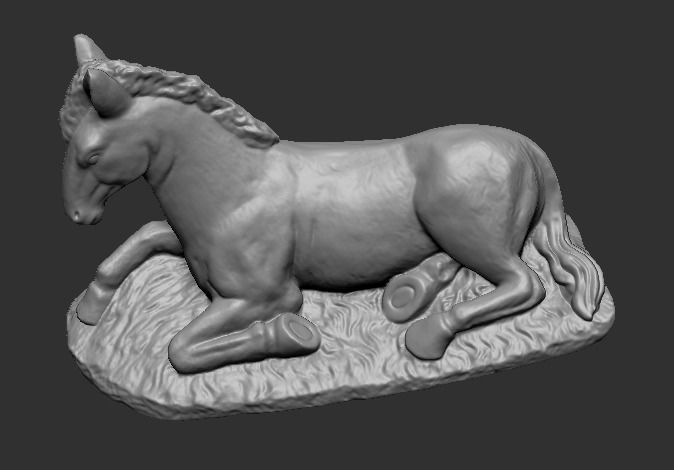 Mule in the manger Mula en el pesebre Nacimiento 3D print model_5