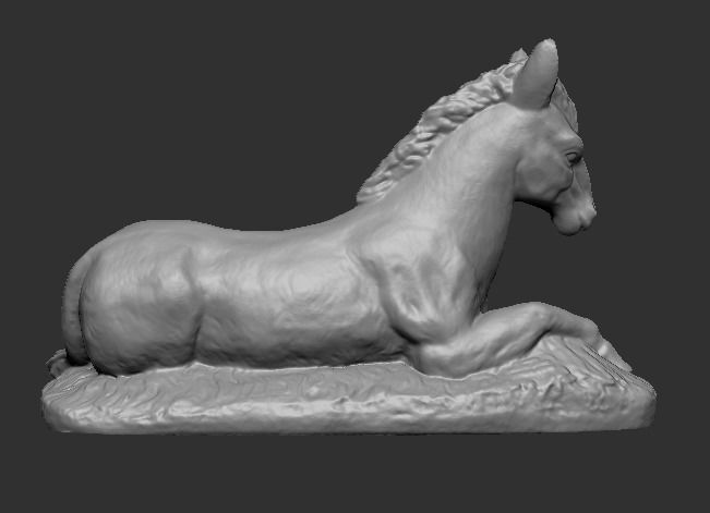 Mule in the manger Mula en el pesebre Nacimiento 3D print model_2