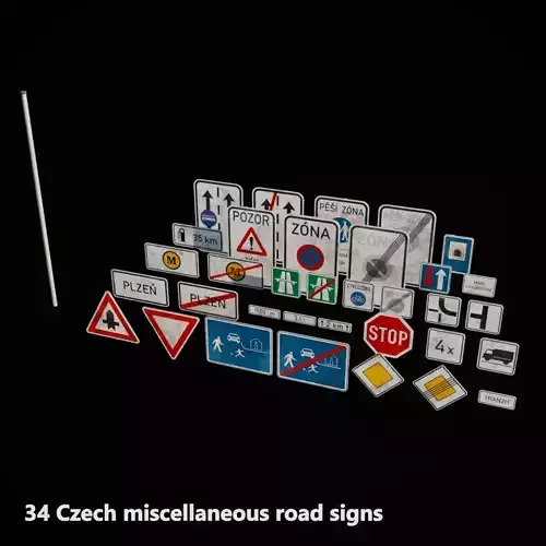 Czech road signs pack - Misc 1
