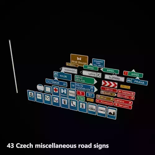 Czech road signs pack - Misc 2