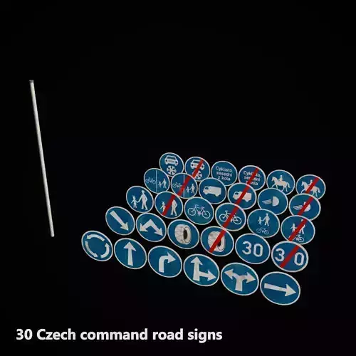Czech road signs pack - Commands
