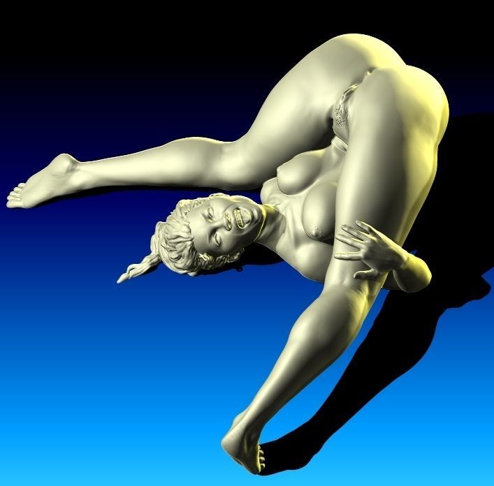 Fada Nude Female figurine for 3D printing 3D print model_5