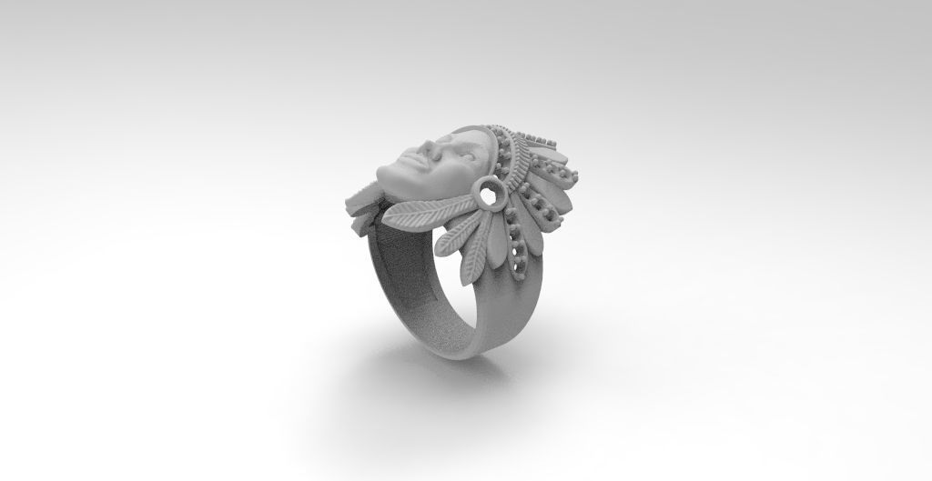 ANILLO INDIO  3D print model_4