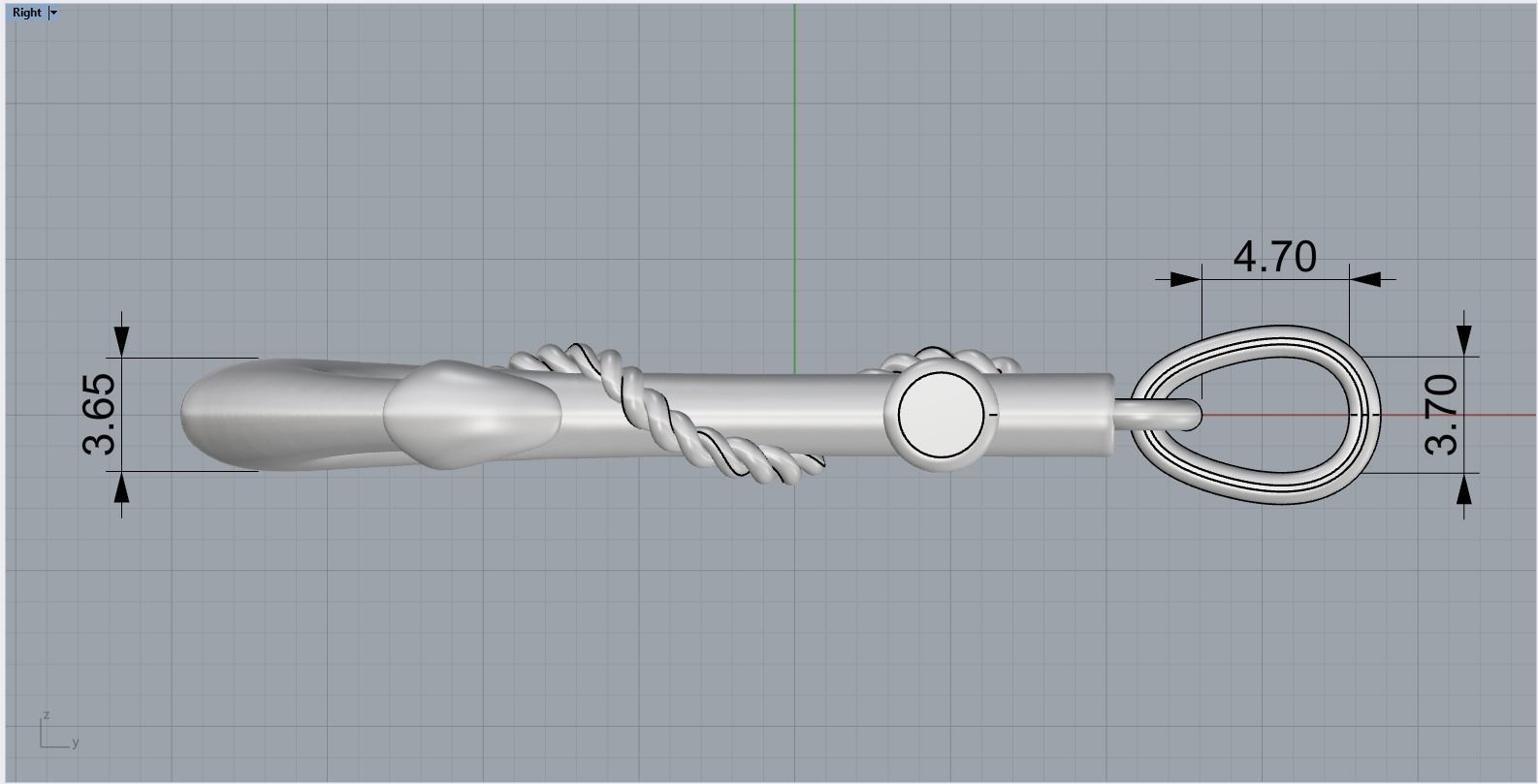 anchor pendant model 841 3D print model_8