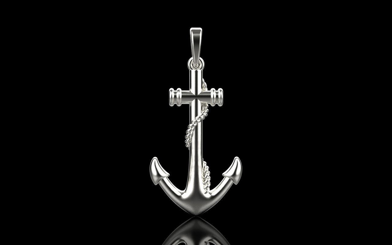 anchor pendant model 841 3D print model_18