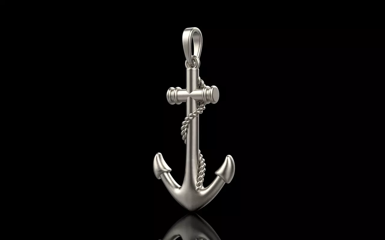 anchor pendant model 841 3D print model_0