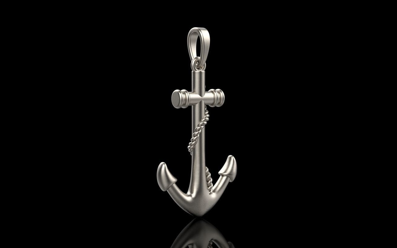 anchor pendant model 841 3D print model_21
