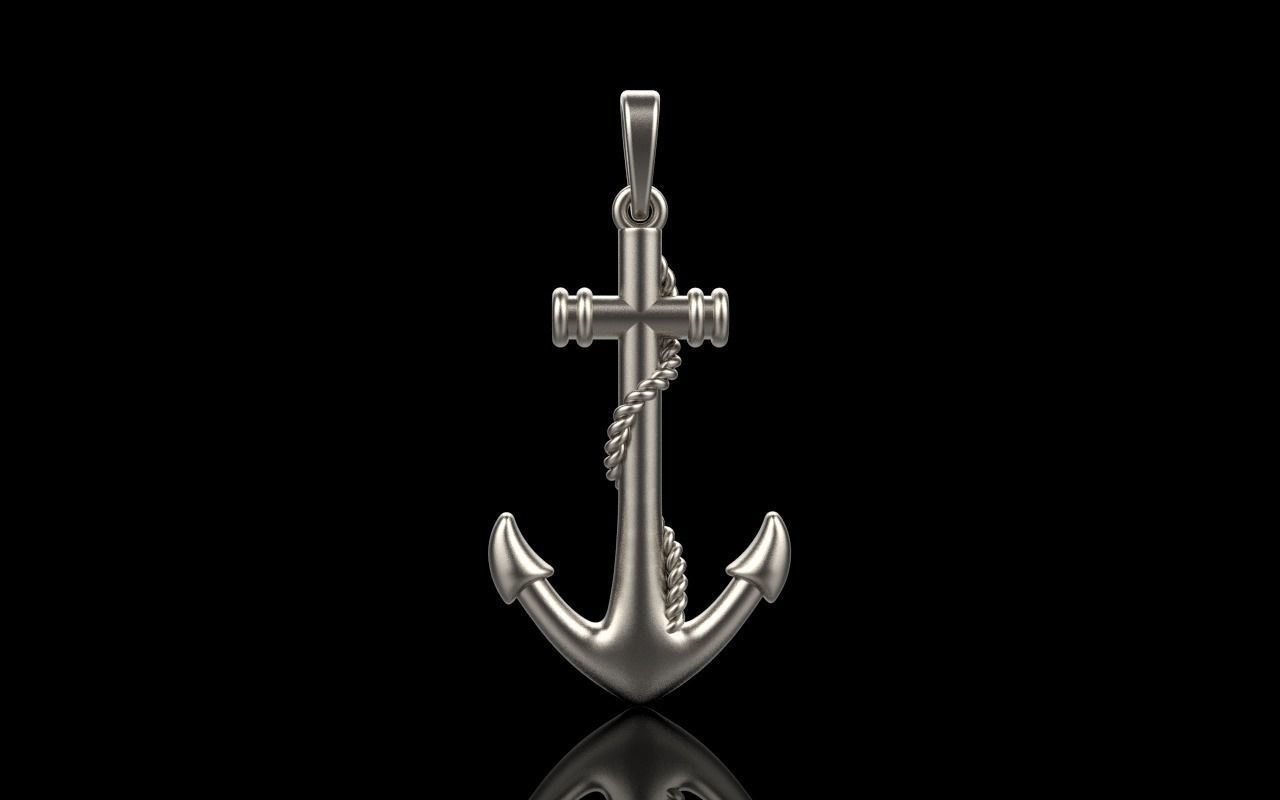 anchor pendant model 841 3D print model_15