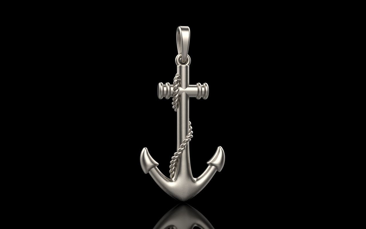 anchor pendant model 841 3D print model_31