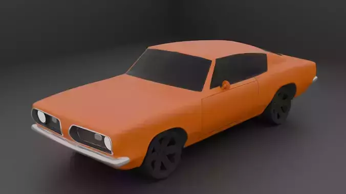 Low Poly Muscle Car 1