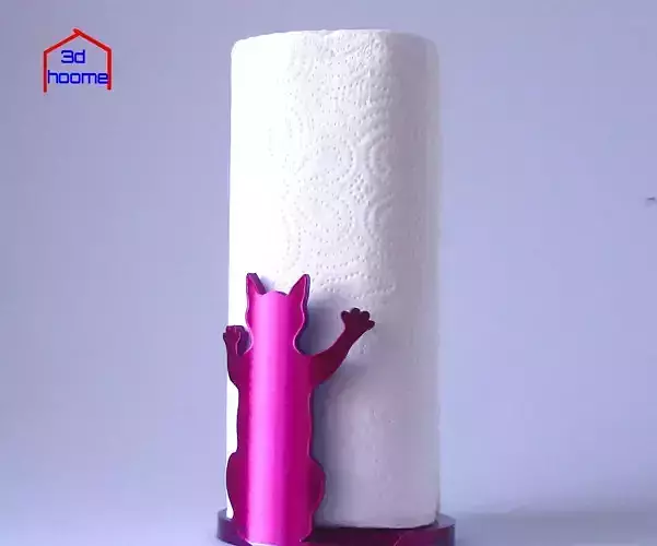 Cat Scratching Paper Towel-Holder