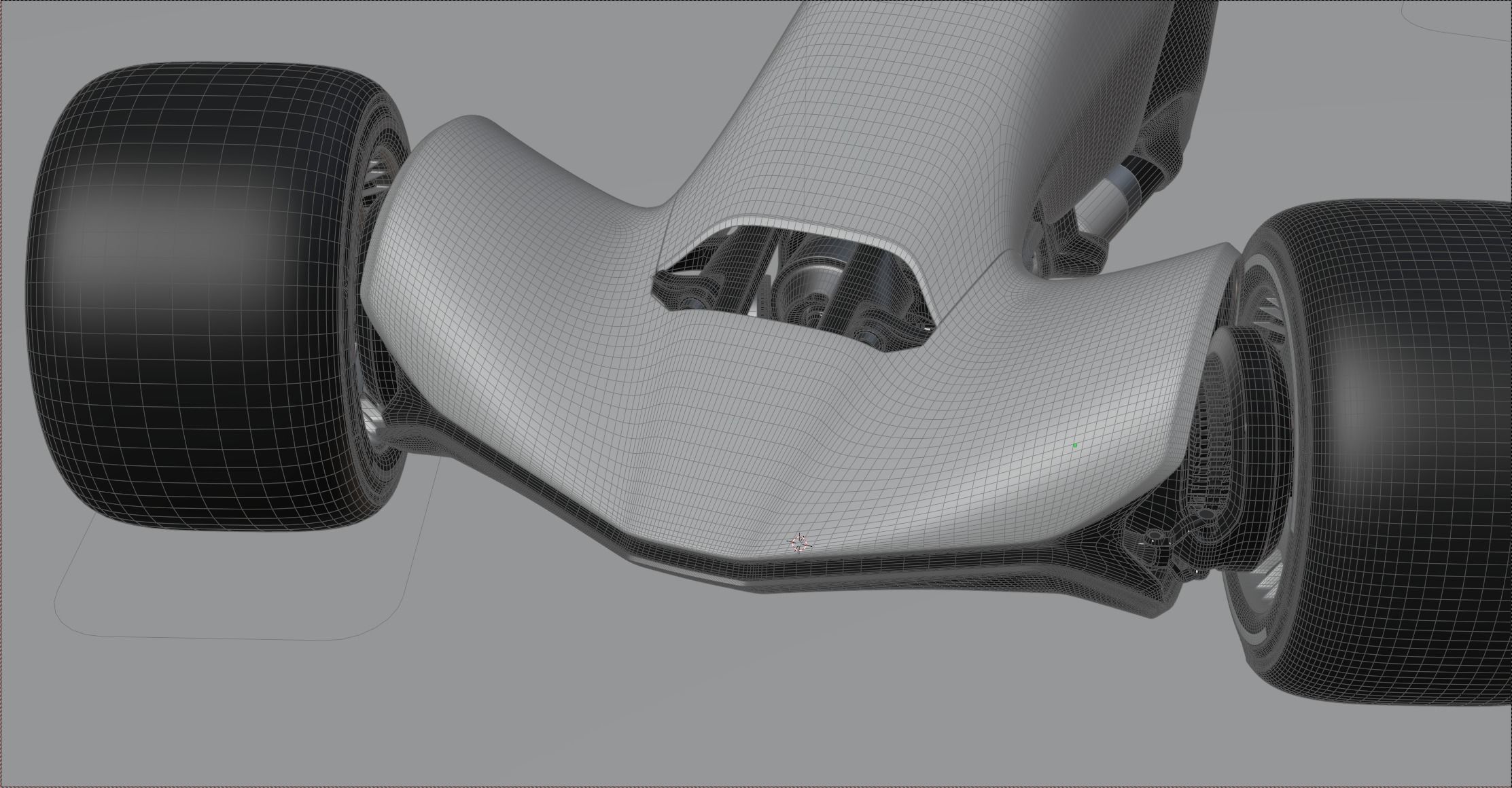 Sci fi Racecar 3D model_7