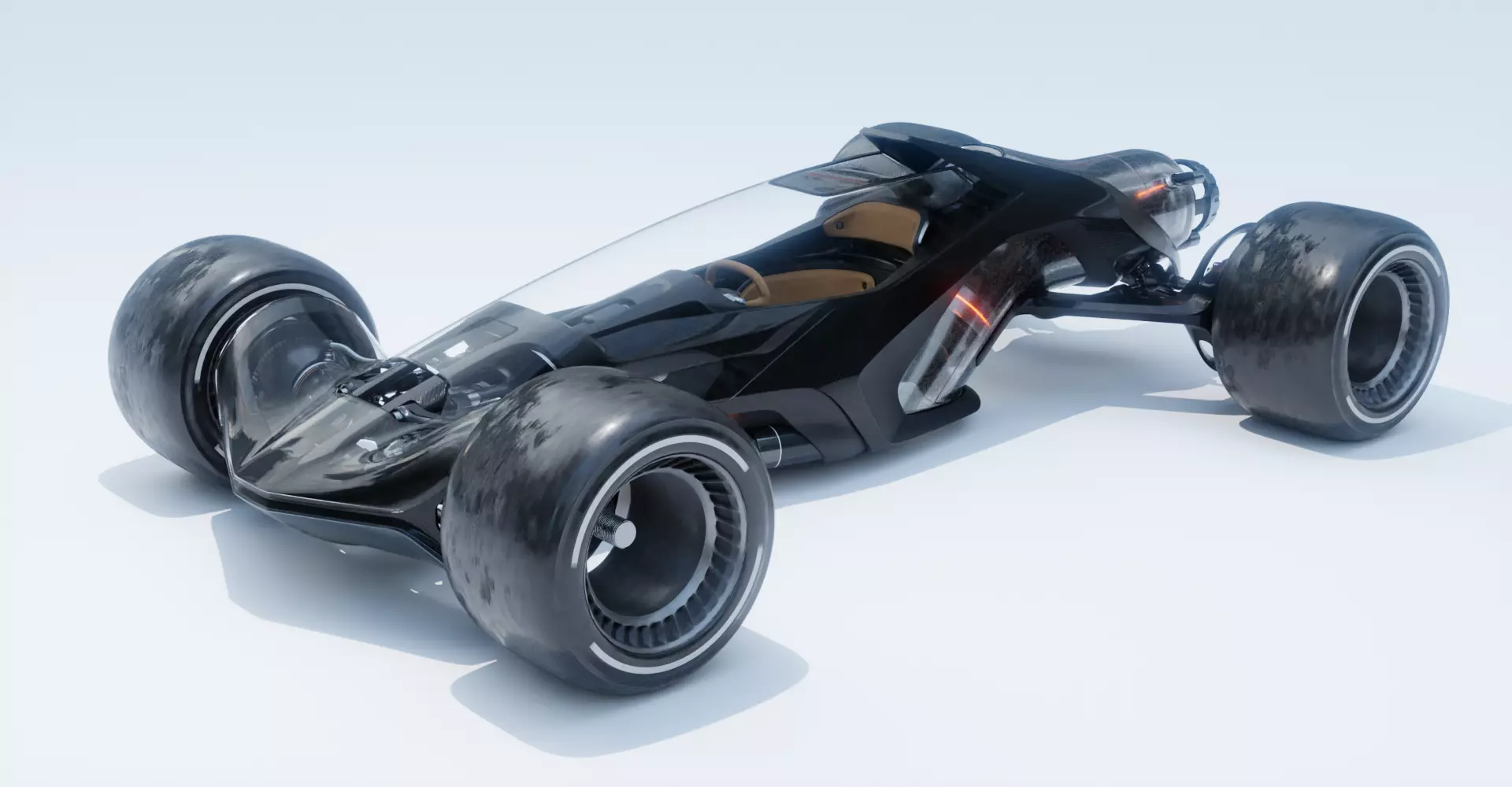 Sci fi Racecar 3D model_0