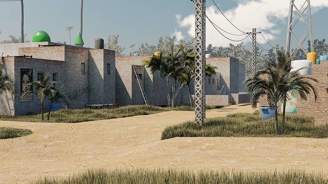 village Model 3D model 5
