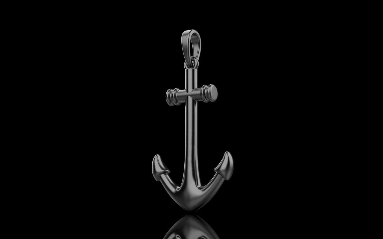 anchor pendant model 842 3D print model_6