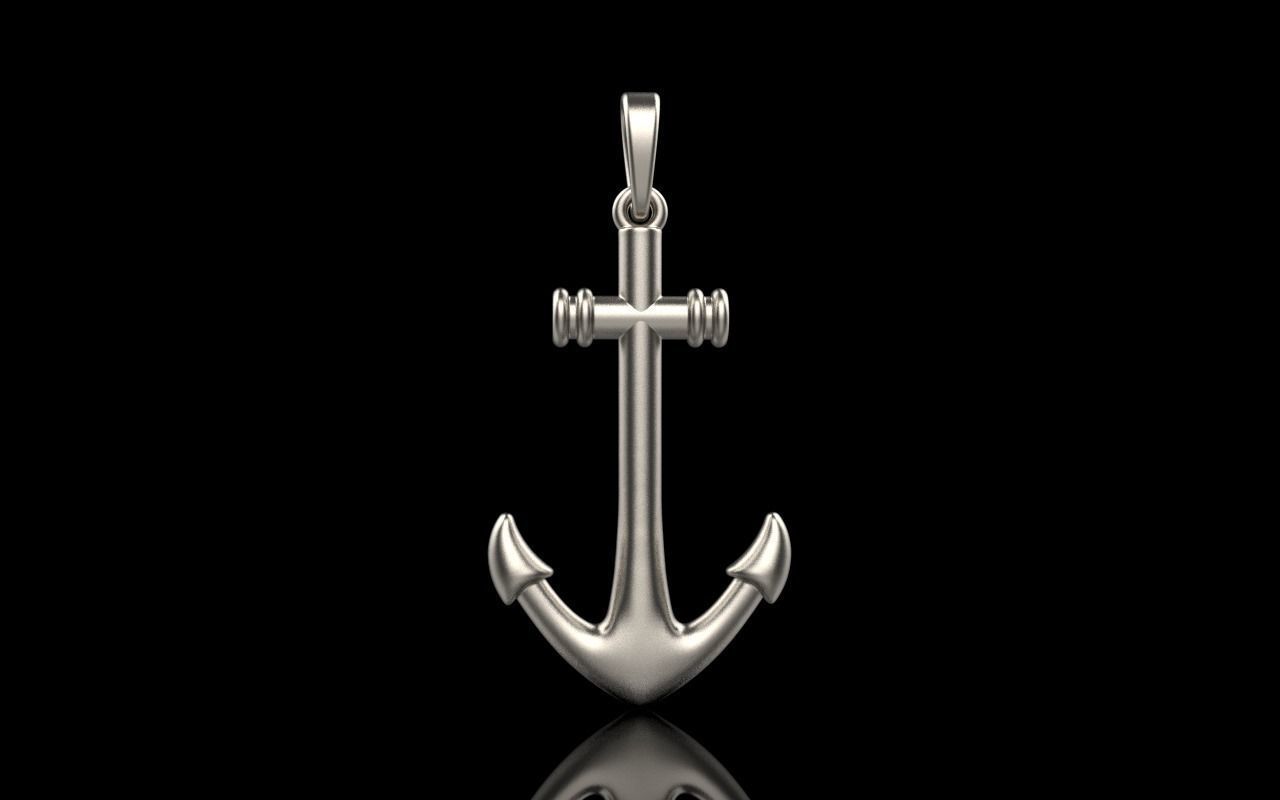 anchor pendant model 842 3D print model_16