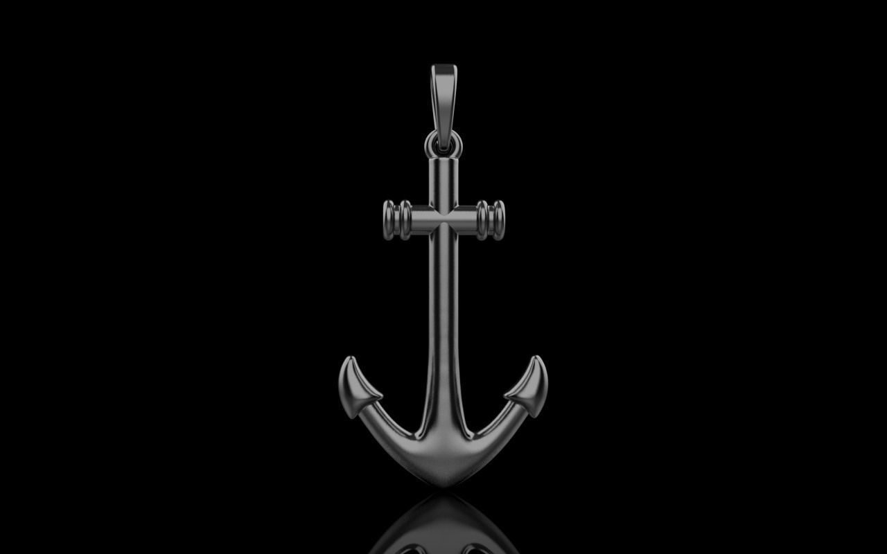 anchor pendant model 842 3D print model_15