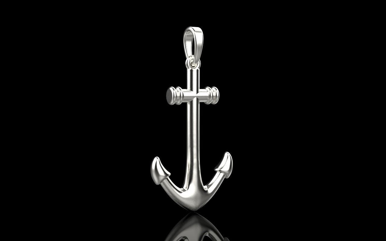 anchor pendant model 842 3D print model_21