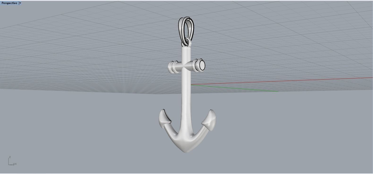 anchor pendant model 842 3D print model_9