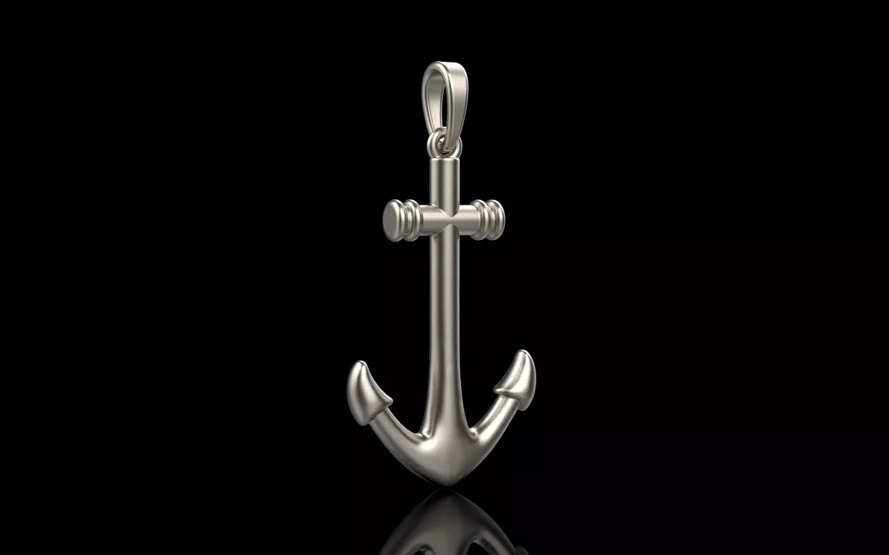 anchor pendant model 842 3D print model_0