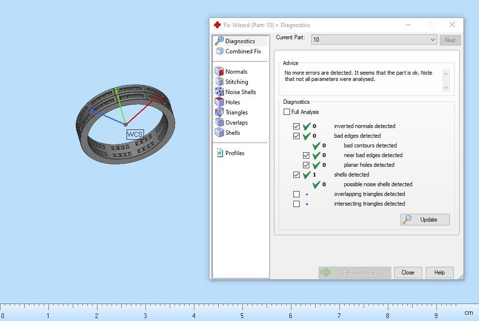Channel set wedding ring model 844 3D print model_5