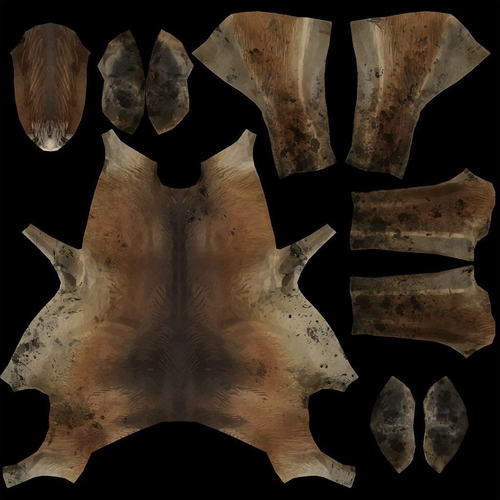 dog lowpoly 3dmodel 3D model_6