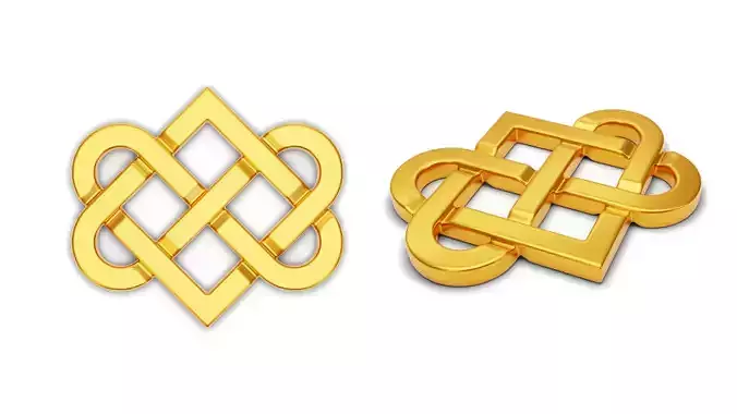 Celtic Love Knot Pendant 3D print model