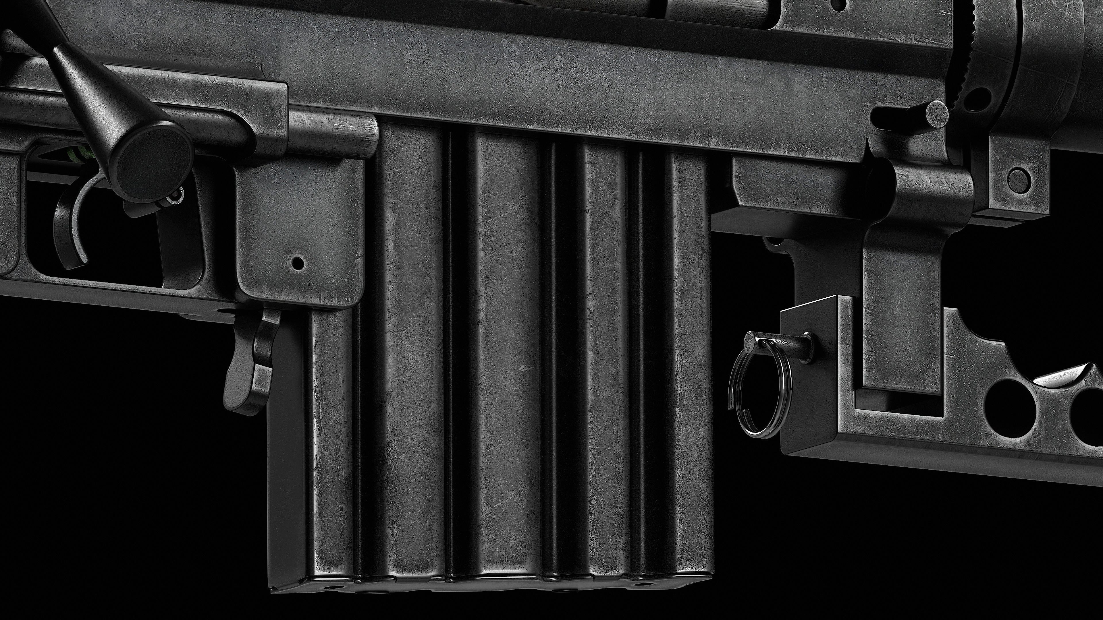 M200 Cheytac Intervention Game Ready - Sniper Low-poly 3D model_3