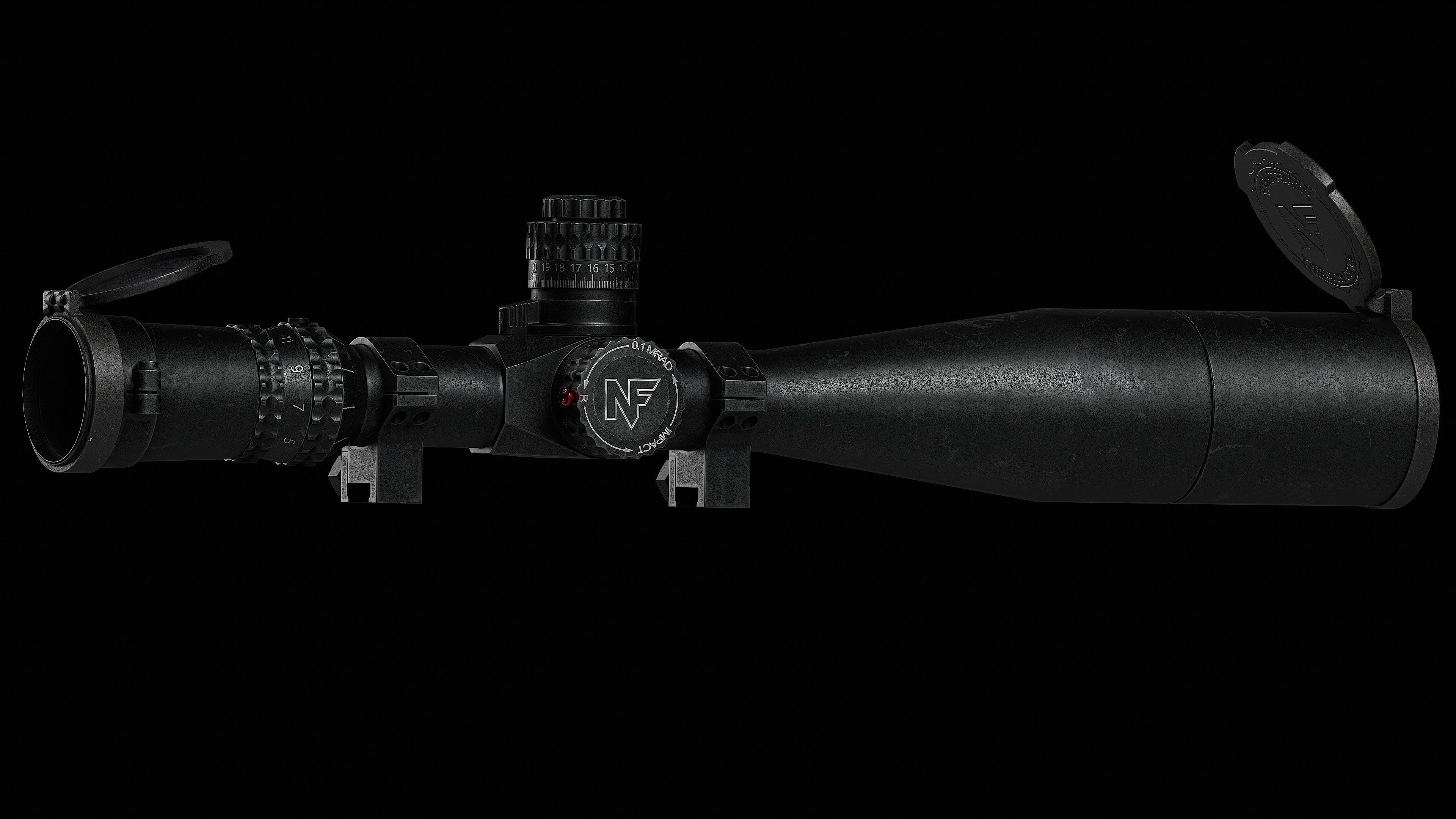 M200 Cheytac Intervention Game Ready - Sniper Low-poly 3D model_18