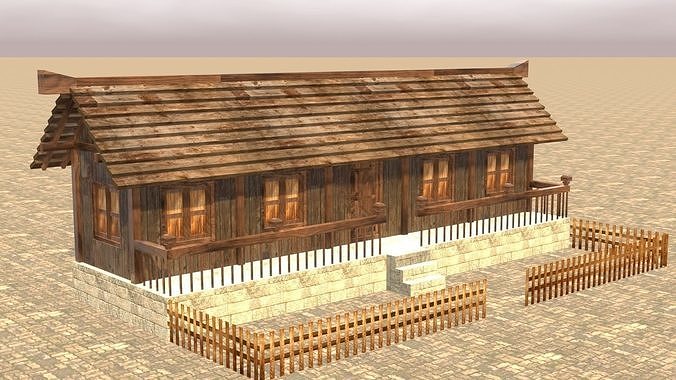 Medieval house thirteen 7 Low-poly 3D model