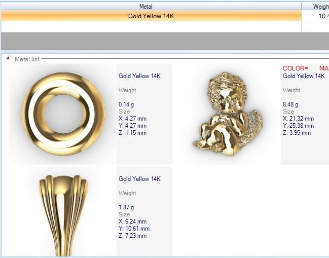 Vintage Cherub Baby Angel Heaven Wings Necklace Jewelry 3D print model_13