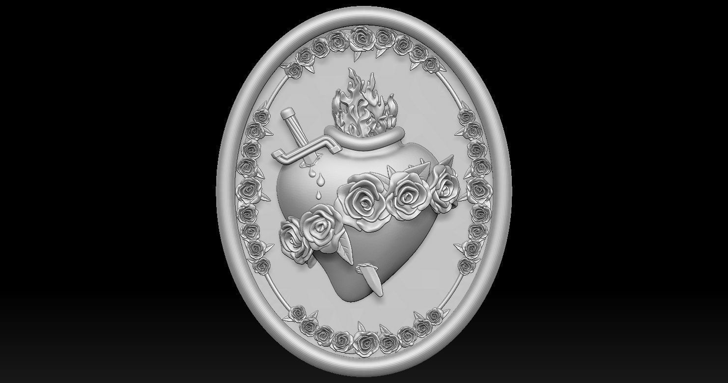  Model of the Immaculate Heart of Mary 3D print model_27