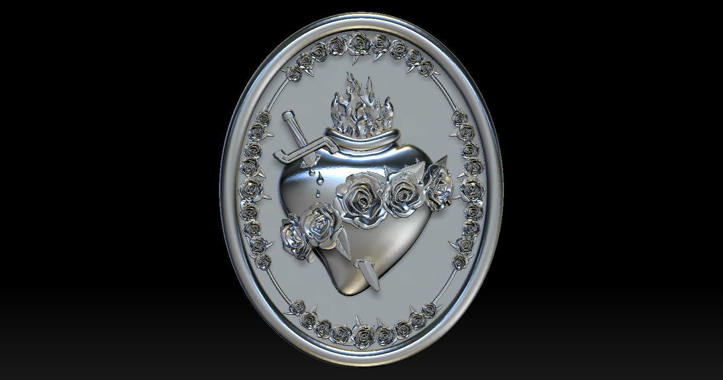  Model of the Immaculate Heart of Mary 3D print model_21