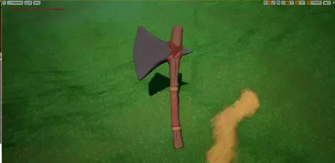 Stylized Stone Axe
