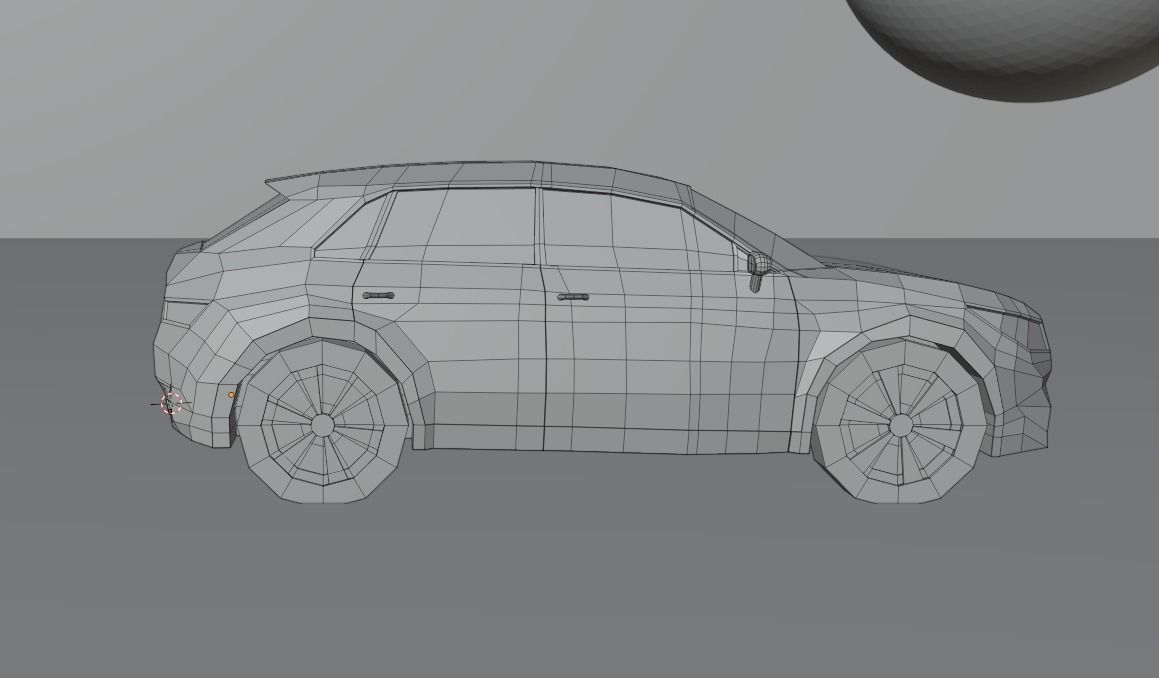 Low Poly Car Low-poly 3D model_4