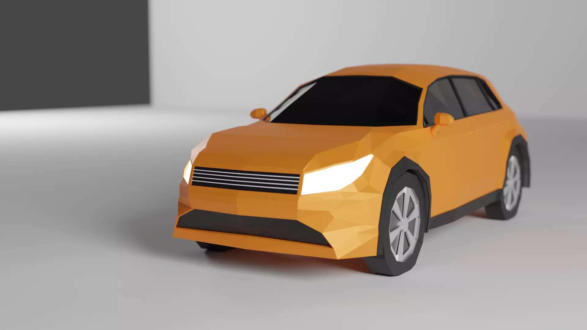 Low Poly Car Low-poly 3D model_0