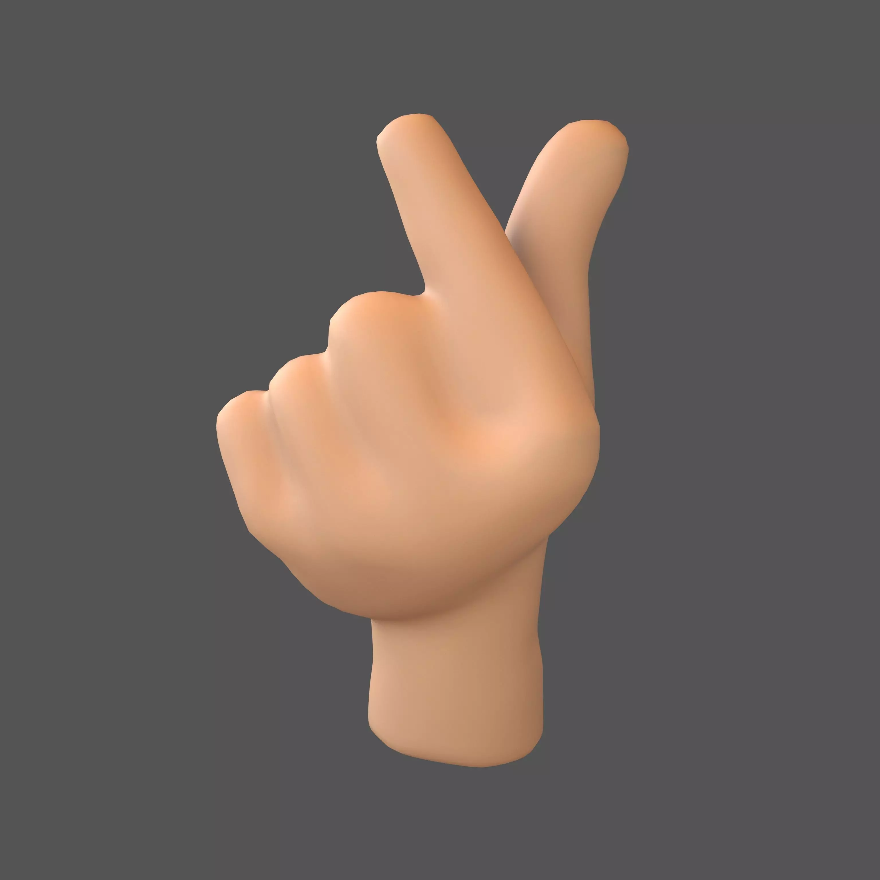 Hands Showing Heart Icon V1 003 Low-poly 3D model_0