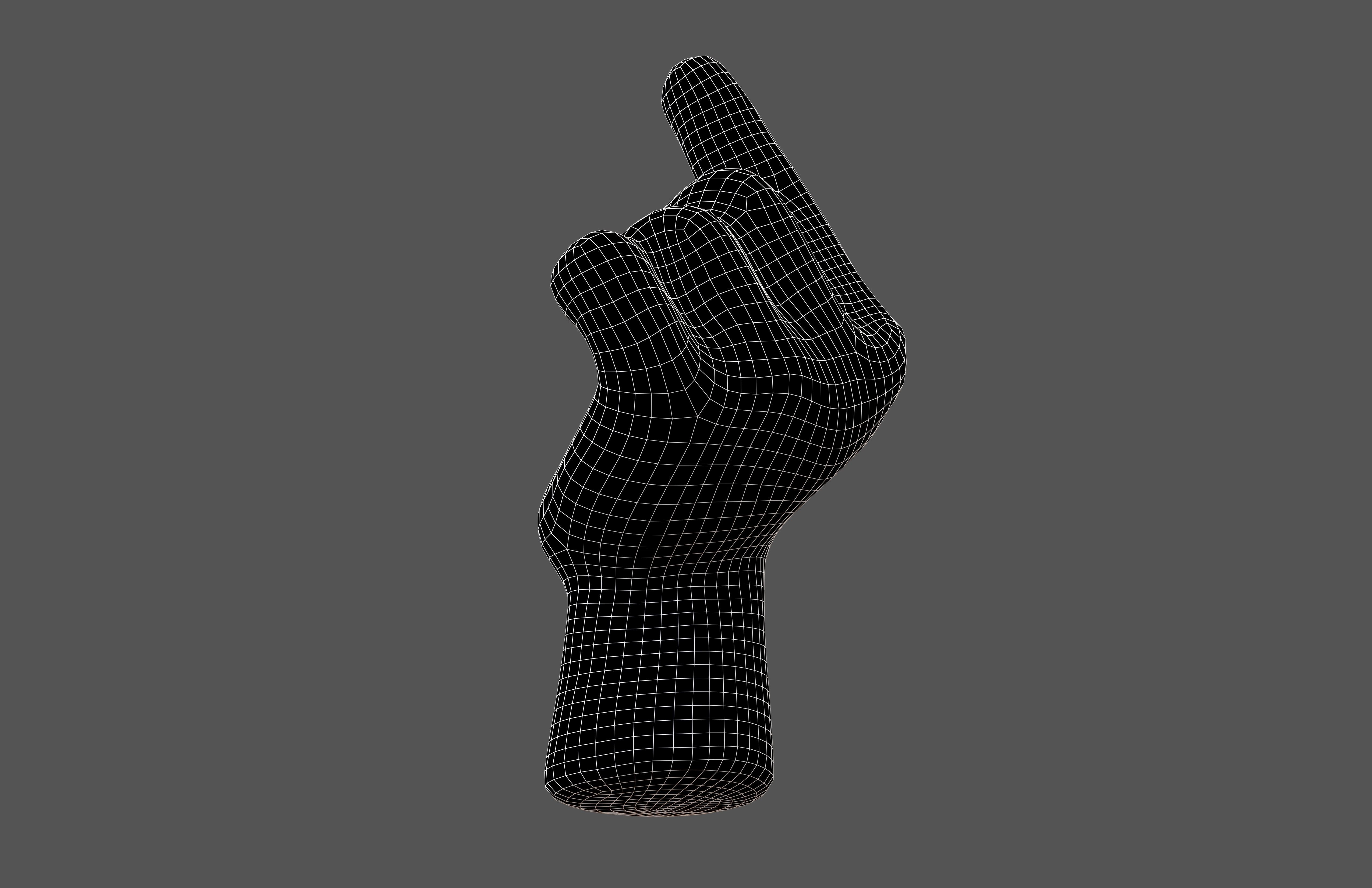 Hands Showing Heart Icon V1 004 Low-poly 3D model_7
