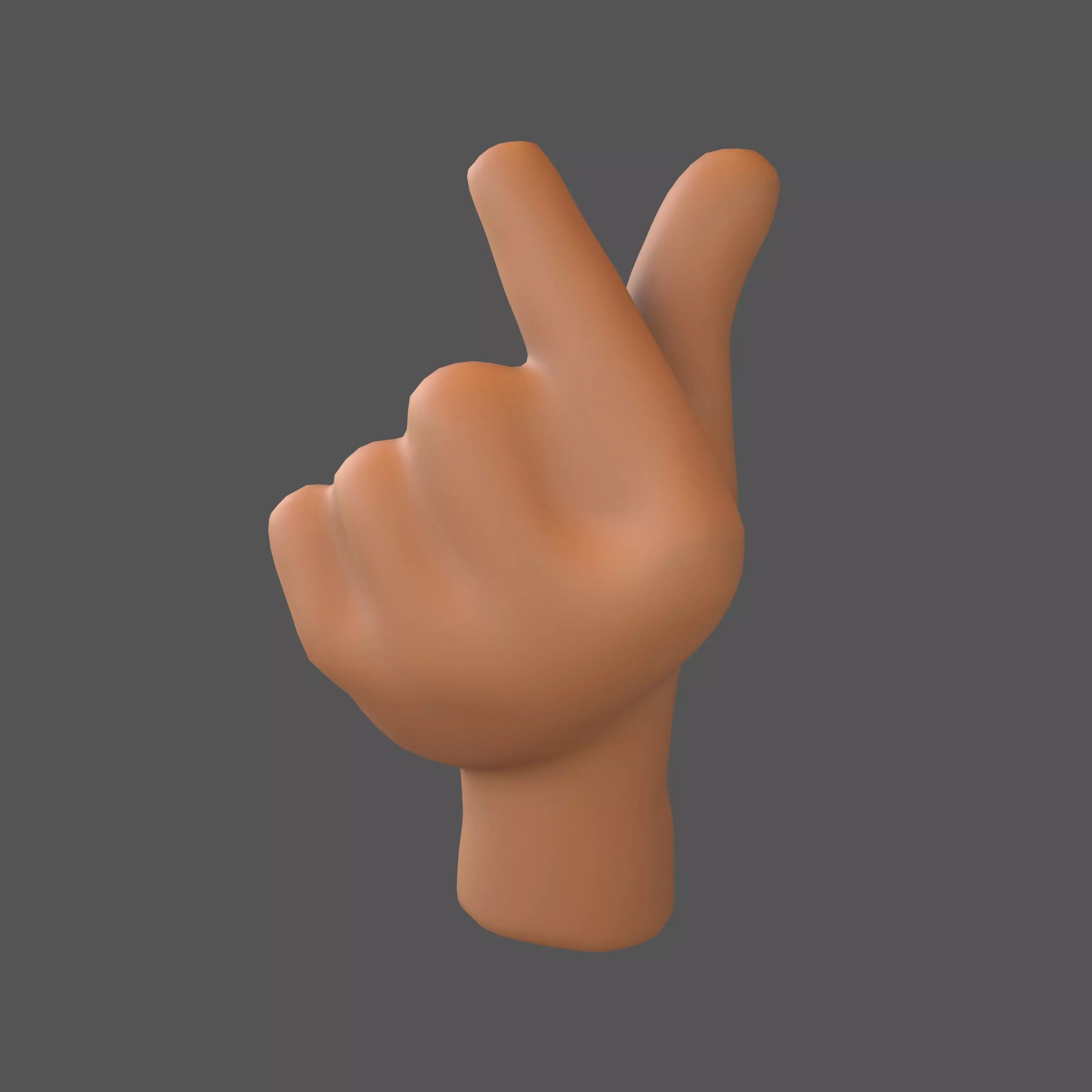 Hands Showing Heart Icon V1 004 Low-poly 3D model_0