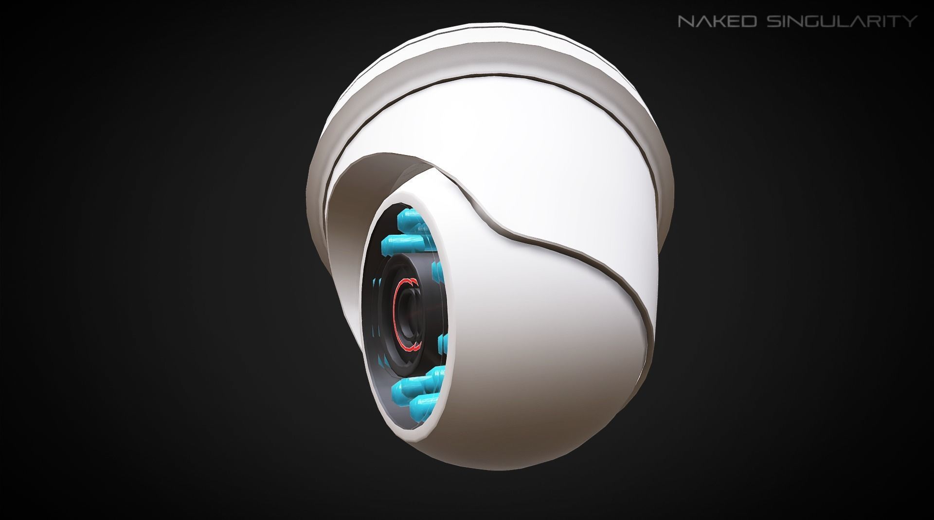 Security Camera - Appliance Electronic Lowpoly Low-poly 3D model_2