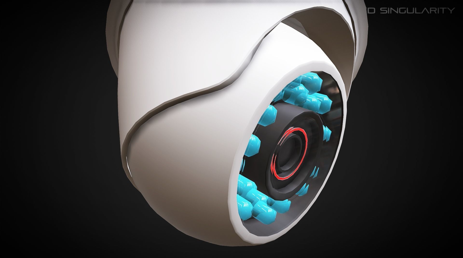 Security Camera - Appliance Electronic Lowpoly Low-poly 3D model_6