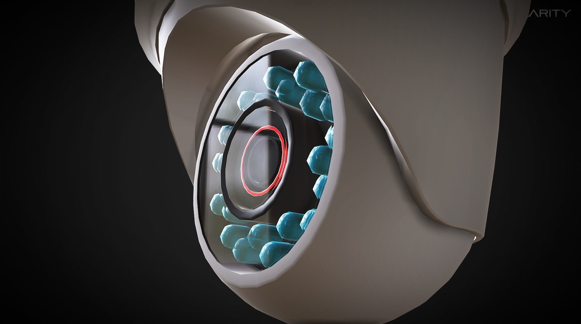 Security Camera - Appliance Electronic Lowpoly Low-poly 3D model_3