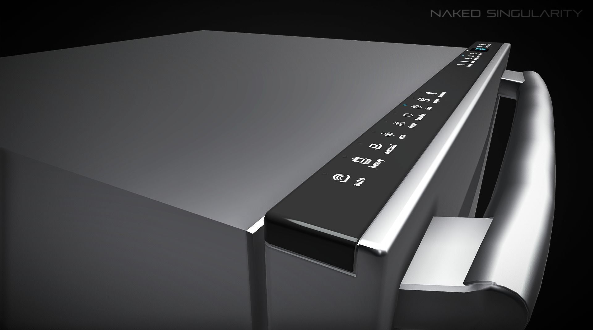 Dish washer - Appliance - Electronic Lowpoly Low-poly 3D model_2