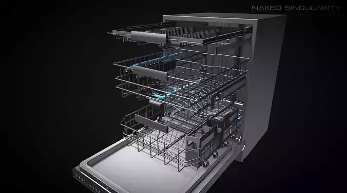Dish washer - Appliance - Electronic Lowpoly