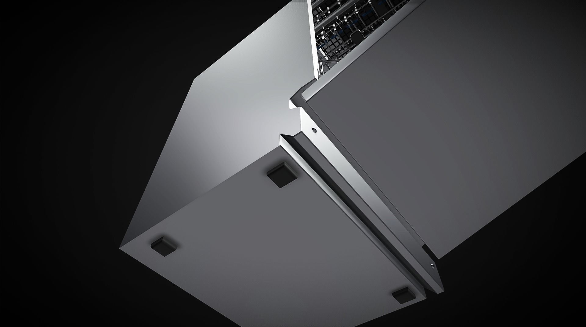 Dish washer - Appliance - Electronic Lowpoly Low-poly 3D model_6