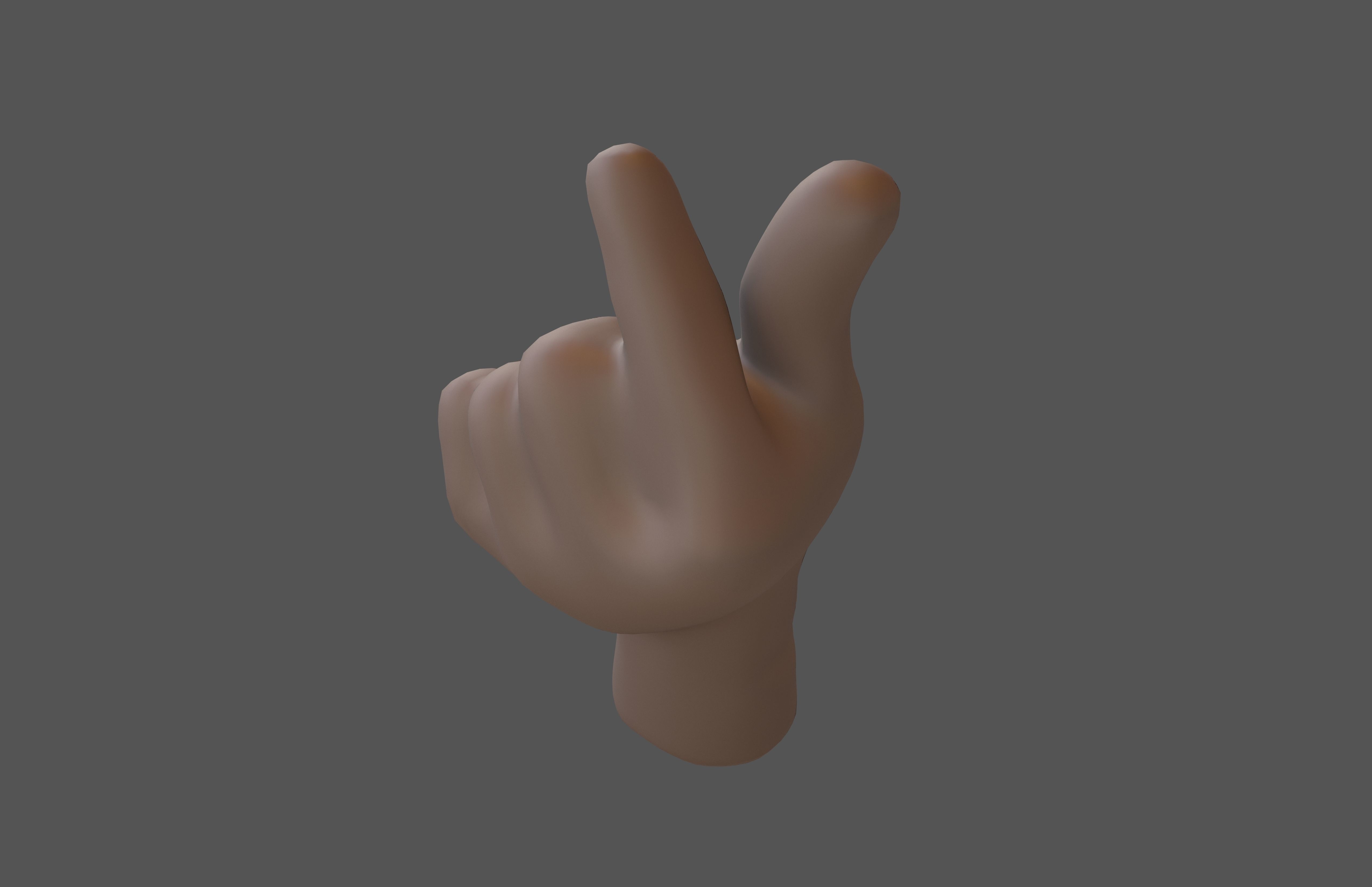 Hands Showing Heart Icon V1 005 Low-poly 3D model_2