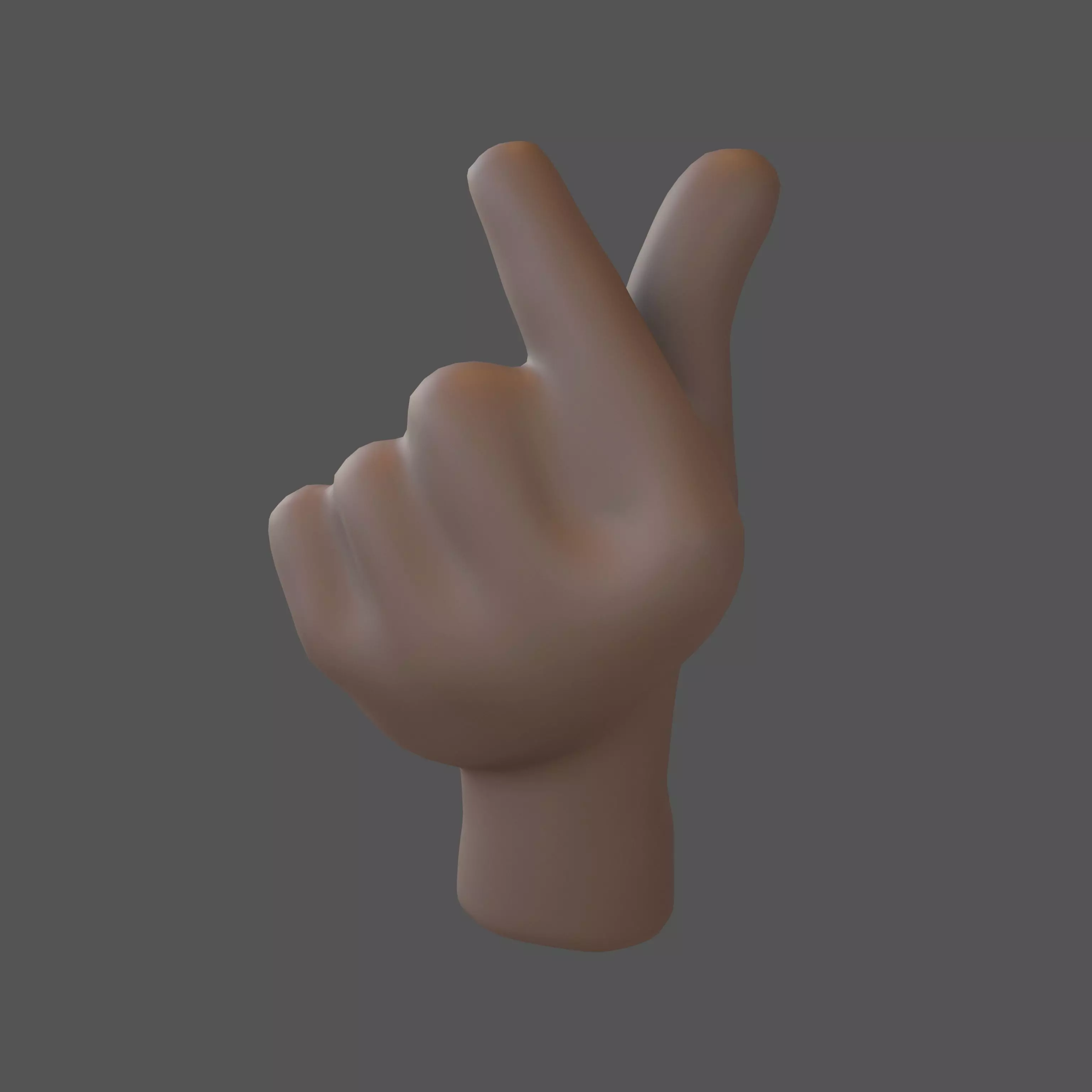 Hands Showing Heart Icon V1 005 Low-poly 3D model_0