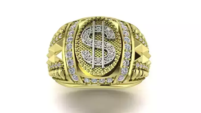 ANILLO DOLAR DIAMANTES  3D print model