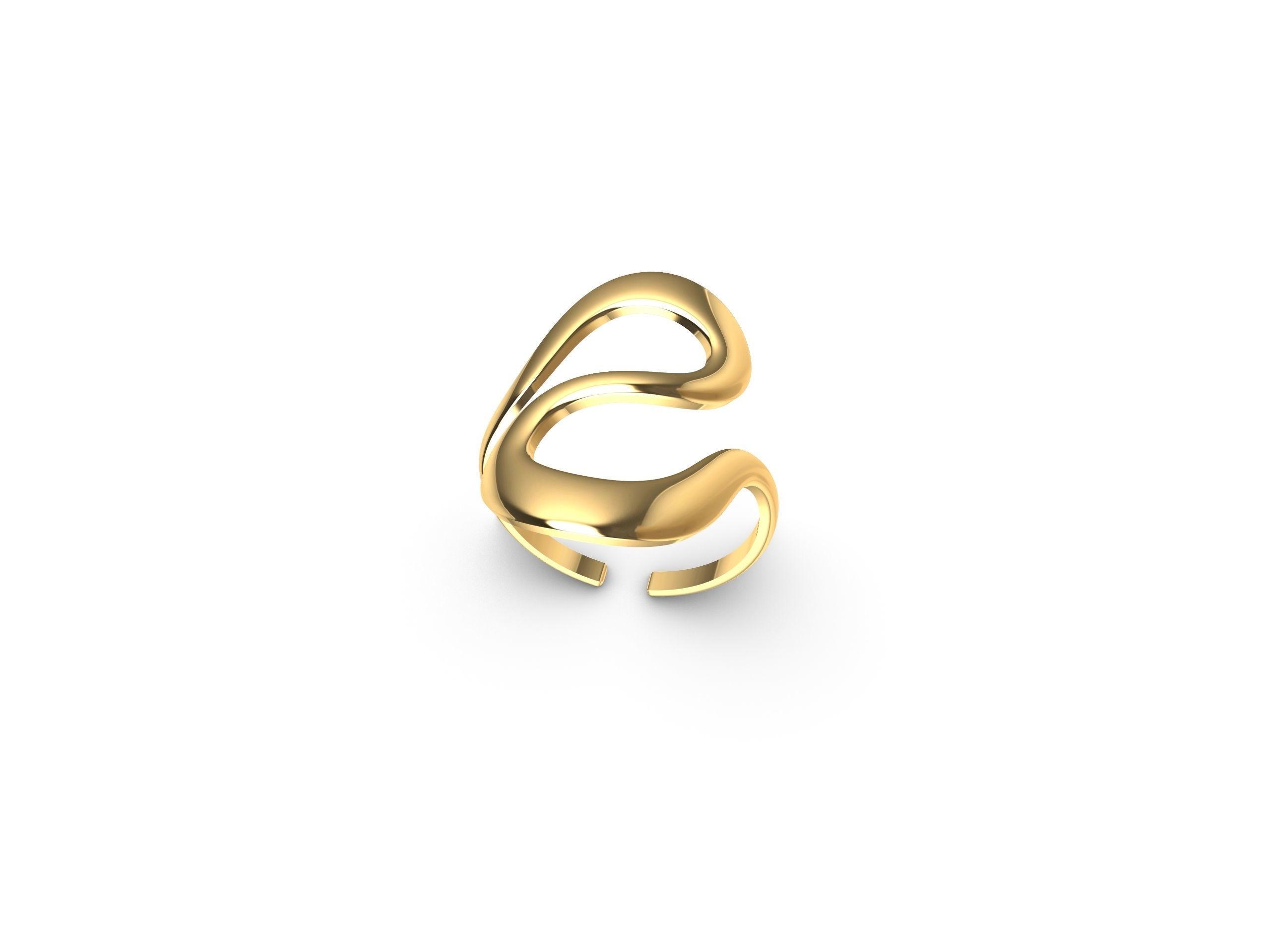 Adjustable Ring S 3D print model_5